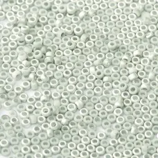 White Opaque Matte Labrador Miyuki 15/0 Seed Beads, Col. 4558, 8.2g approx.