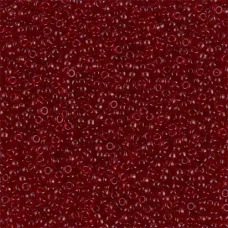 Transparent Dark Ruby, Miyuki 11/0 Seed Beads, Colour 0141D, 22g Approx.