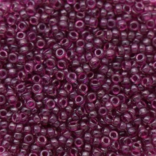 Miyuki Size 11 Seed Beads, Raspberry Luster Transparent, Colour 2236, 250g Wholesale Pack Miyuki Size 11 Seed Beads, Raspberry Luster Transparent, Colour 2236, 250g Wholesale Pack