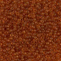 Transparent Topaz Miyuki 8/0 Seed beads, colour 0133, 22g approx.