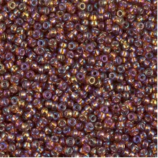 Silver Lined Dark Topaz ABystal AB Miyuki 15/0 Seed Beads, 8.2g, Colour 1005