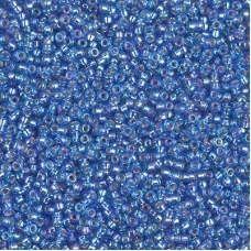 Silver Lined Sapphire AB Miyuki 15/0 Seed Beads, 8.2g, Colour 1019