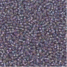 Silver Lined Amethyst AB Miyuki 15/0 Seed Beads, 8.2g, Colour 1024