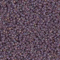Matte Smoky Amethyst AB Miyuki 15/0 Seed Beads, 8.2g approx. , Colour 153FR