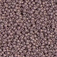 Matte Opaque Dusty Mauve Miyuki 15/0 Seed Beads, 8.2g, Colour 2027