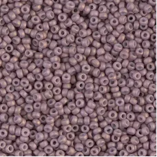 Matte Antique Rose Gold Luster Miyuki 15/0 Seed Beads, 8.2g, Colour 2034