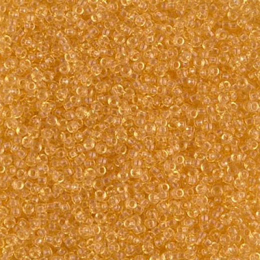 Miyuki Size 15 Seed Beads, Light Topaz Transparent, Colour 0132, 8.2g Miyuki Size 15 Seed Beads, Light Topaz Transparent, Colour 0132, 8.2g