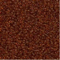 Dark Topaz Miyuki 15/0 seed beads, colour 0134, 8.2g approx.