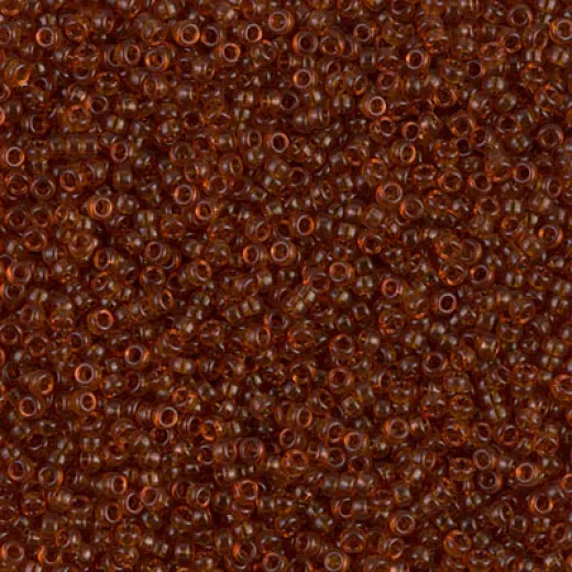 Dark Topaz Miyuki 15/0 seed beads, colour 0134, 8.2g approx. Dark Topaz Miyuki 15/0 seed beads, colour 0134, 8.2g approx.