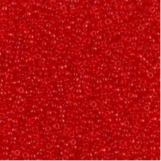 Light Red Miyuki 15/0 seed beads, colour 0140, 8.2g approx.