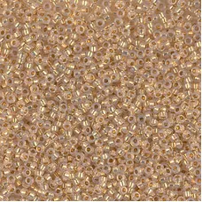 24kt Yellow Gold Lined Opal Miyuki 15/0 seed beads, colour 0196, 3.3g approx.
