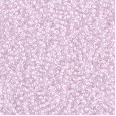 Pink Lined Crystal Miyuki 15/0 seed beads, colour 0207, 8.2g approx.