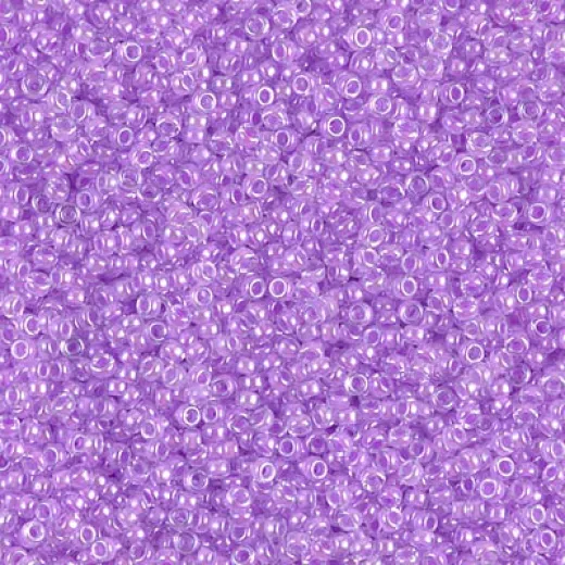 Orchid Lined Crystal Miyuki 15/0 seed beads, colour 0222, 100g Wholesale Pack Orchid Lined Crystal Miyuki 15/0 seed beads, colour 0222, 100g Wholesale Pack