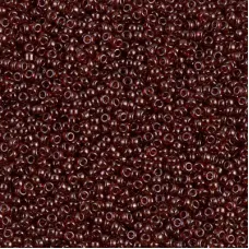 Garnet Gold Luster Miyuki 15/0 seed beads, colour 0304, 8.2g approx.