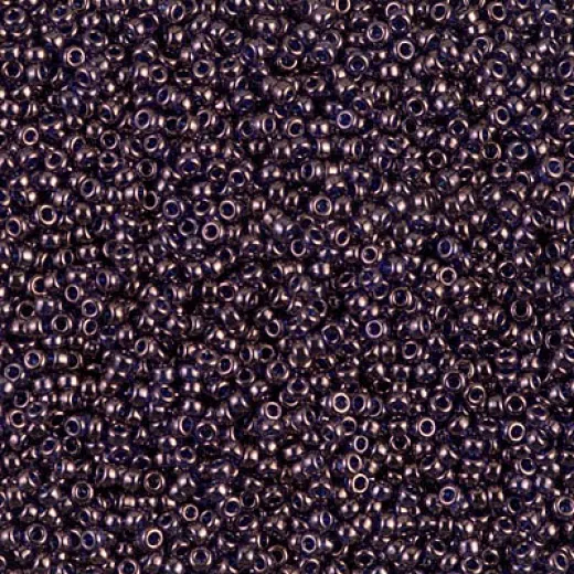 Sapphire Gold Luster Miyuki 15/0 seed beads, colour 0308, 8.2g approx.