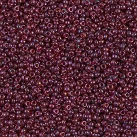 Cranberry Gold Luster Miyuki 15/0 seed beads, colour 0313, 8.2g approx.