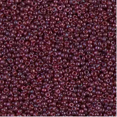 Cranberry Gold Luster Miyuki 15/0 seed beads, colour 0313, 8.2g approx.