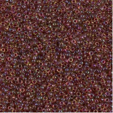 Wine Lined Peridot Luster Miyuki 15/0 seed beads, colour 0336, 8.2g approx.