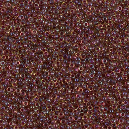 Wine Lined Peridot Luster Miyuki 15/0 seed beads, colour 0336, 8.2g approx.