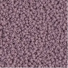 Opaque Mauve Miyuki 15/0 seed beads, colour 0410, 8.2g approx.