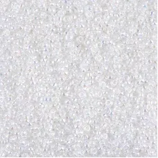 Opal AB Miyuki 15/0 seed beads, colour 0470, 8.2g approx.