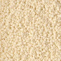 Ivory Pearl Ceylon Luster Miyuki 15/0 seed beads, colour 0491, 8.2g approx.