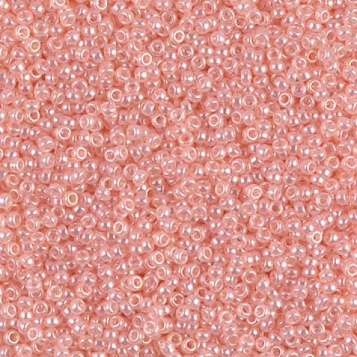 Pink Pearl Ceylon Miyuki 15/0 seed beads, colour 0519, 8.2g approx.