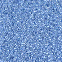 Sky Blue Ceylon Miyuki 15/0 seed beads, colour 0524, 100g Wholesale Pack Sky Blue Ceylon Miyuki 15/0 seed beads, colour 0524, 100g Wholesale Pack
