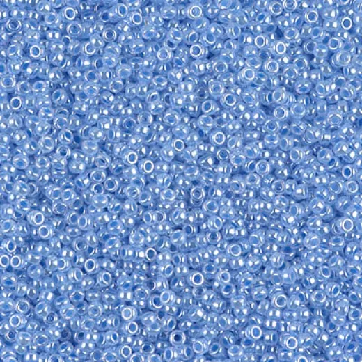 Sky Blue Ceylon Miyuki 15/0 seed beads, colour 0524, 100g Wholesale Pack Sky Blue Ceylon Miyuki 15/0 seed beads, colour 0524, 100g Wholesale Pack