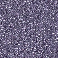 Purple Ceylon Miyuki 15/0 seed beads, colour 0525, 8.2g approx.