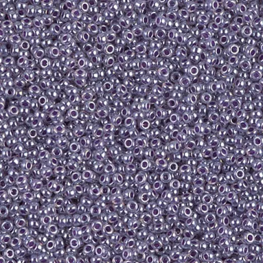 Purple Ceylon Miyuki 15/0 seed beads, colour 0525, 8.2g approx.