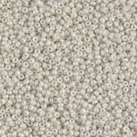 Opaque Limestone Luster Miyuki 15/0 seed beads, colour 0600, 8.2g approx.