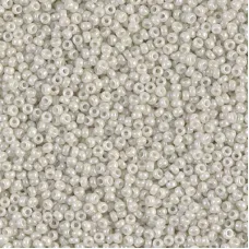 Opaque Limestone Luster Miyuki 15/0 seed beads, colour 0600, 8.2g approx.