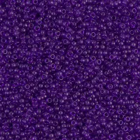 Dyed Transparent Red Violet Miyuki 15/0 seed beads, colour 1314, 8.2g approx.