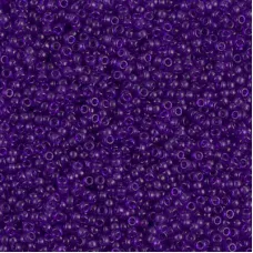Dyed Transparent Red Violet Miyuki 15/0 seed beads, colour 1314, 8.2g approx.