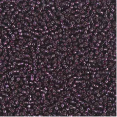 Dyed Silver Lined Wine Miyuki 15/0 seed beads, colour 1428, 8.2g approx.