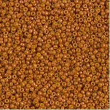 Dyed Opaque Pumpkin Miyuki 15/0 seed beads, colour 1479, 8.2g approx.