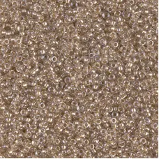 Sparkling Beige Lined Crystal Miyuki 15/0 seed beads, colour 1521, 8.2g approx.