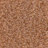 Sparkling Honey Beige Lined Crystal Miyuki 15/0 seed beads, colour 1522, 8.2g approx.