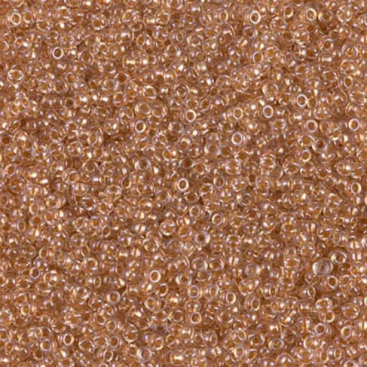 Sparkling Honey Beige Lined Crystal Miyuki 15/0 seed beads, colour 1522, 8.2g approx. Sparkling Honey Beige Lined Crystal Miyuki 15/0 seed beads, colour 1522, 8.2g approx.