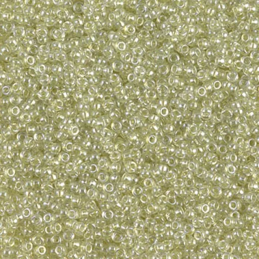 Sparkling Celery Lined Crystal Miyuki 15/0 seed beads, colour 1527, 8.2g approx. Sparkling Celery Lined Crystal Miyuki 15/0 seed beads, colour 1527, 8.2g approx.