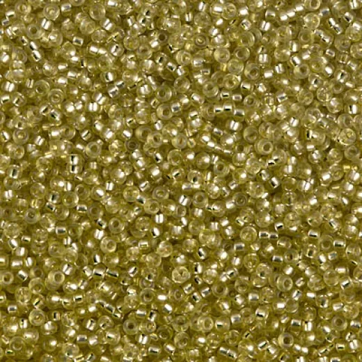 Dyed Semi-Frosted Silver Lined Saffron Miyuki 15/0 seed beads, colour 1631, 100g Wholesale Pack Dyed Semi-Frosted Silver Lined Saffron Miyuki 15/0 seed beads, colour 1631, 100g Wholesale Pack