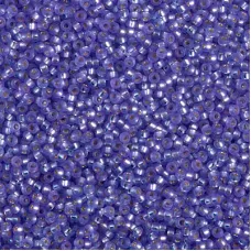 Dyed Semi-Frosted Silver Lined Purple Miyuki 15/0 seed beads, colour 1654, 8.2g ...