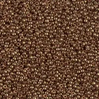 Dark Topaz Gold Luster Miyuki 15/0 seed beads, colour 1882, 8.2g approx.