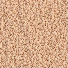 Opaque Antique Beige Matte Miyuki 15/0 seed beads, colour 2022, 8.2g approx.