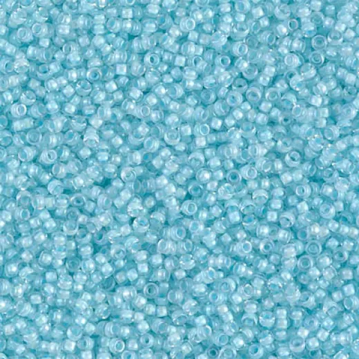 Aqua Mist Lined Crystal Luster Miyuki 15/0 seed beads, colour 2207, 8.2g approx. Aqua Mist Lined Crystal Luster Miyuki 15/0 seed beads, colour 2207, 8.2g approx.