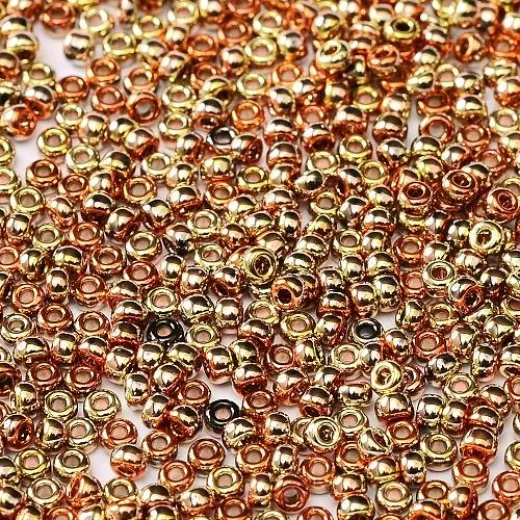 Black California Gold Rush Miyuki size 15/0 Seed Beads, colour 55041, 8.2g approx. Black California Gold Rush Miyuki size 15/0 Seed Beads, colour 55041, 8.2g approx.