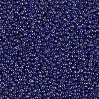 Lined Cobalt Luster Miyuki 15/0 seed beads, colour 2244, 8.2g approx.
