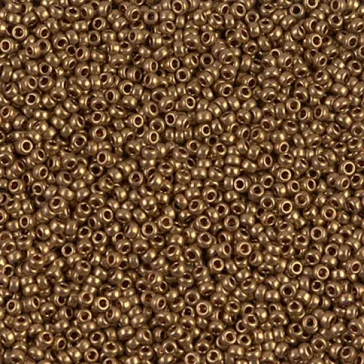 Lt. Bronze Opaque Metallic Colour -0457L Miyuki 15/0 Seed Beads,8.2gm apprx. Lt. Bronze Opaque Metallic Colour -0457L Miyuki 15/0 Seed Beads,8.2gm apprx.