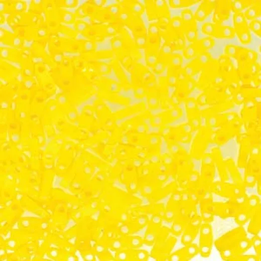 Yellow Opaque Quarter Tila Bead, colour 404, 5.2g approx. Yellow Opaque Quarter Tila Bead, colour 404, 5.2g approx.